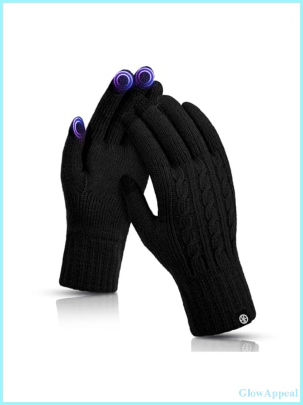 Thermal Knit Touch Screen Gloves for Women Winter Warm Fleece Lined